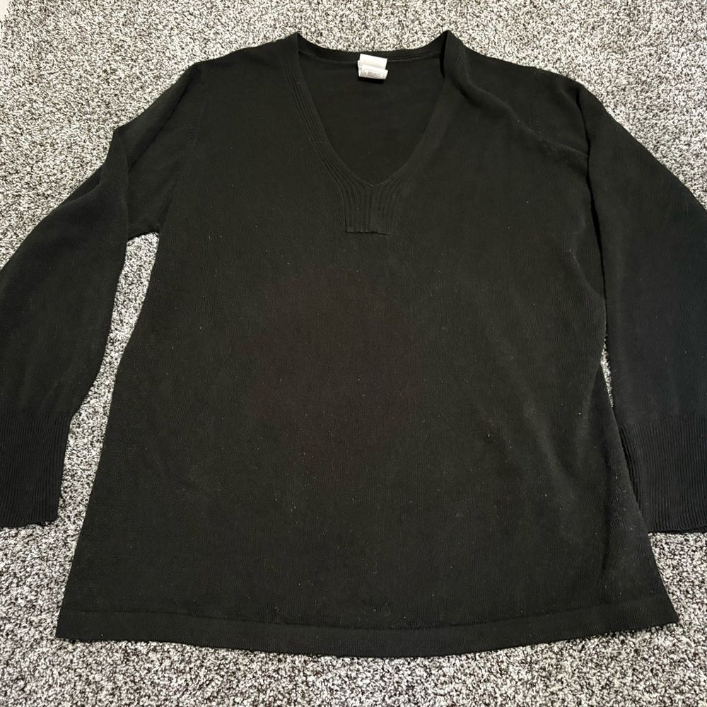 JMS Black V-Neck Sweater woman’s 3x 22/24